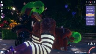 我在Honey Select 2中让这些调皮的女同性恋魅魔女神他妈的彼此