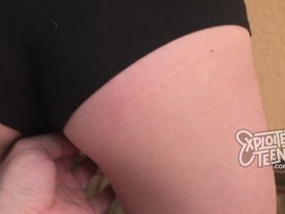 Petite teen stars in her debut_amateur video