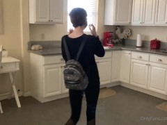 Nerdy Girl with Pixie Cut Stripping Micro Bikini off in Jacuzzi