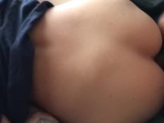 Preview 2 of Slim Latina Teen in Delicious Quick Morning Sex with Boyfriend (POV)