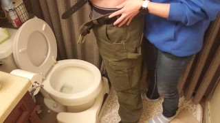 My Girlfriend Supports My Dick And Assists Me In Pissing