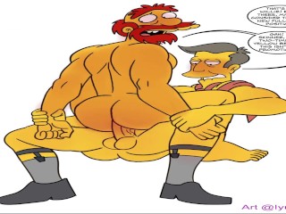 Os Simpsons - Amigos Heterossexuais Brincando - Gay Hetero