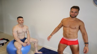 Pre Porn Shoot Ripped Australians Workout Physiological Sexual Arousal
