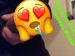 Big Dick Peeing at Friends House