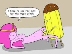 Princess Bubblegum Fucks a Banana Guard - Adventure Time Porn Parody