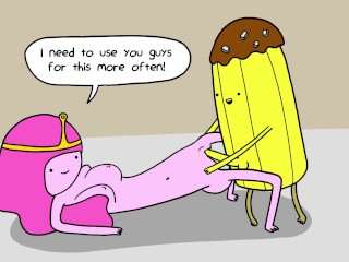 Princessバブルガムはバナナガードをファック-アドベンチャータイムポルノパロディ