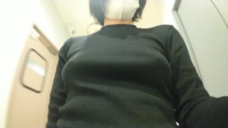 I took off my bra and pants, then walked through the store.