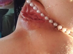 Pissing My Black Pearl Panties with LOVE