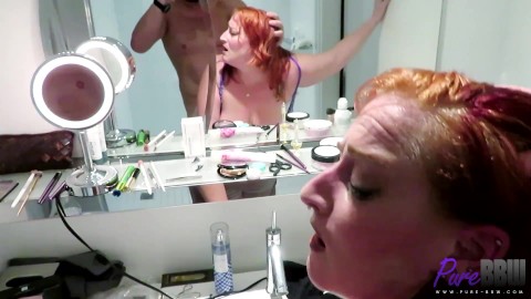 sex in front of a mirror with Dawna Dikengob