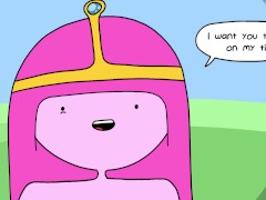 Princess Bubblegum Fucks Lumpy Space Princess's Hidden Cock - Adventure Time Porn