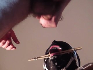 Ring Dental Tunnel Gag Deepthroat CUMMING-Spiel Maschinerie Ultimate_Set 4