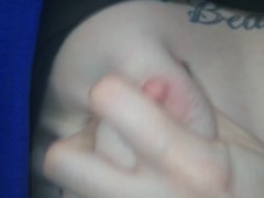 Trans Man FTM Self Titty Squeeze