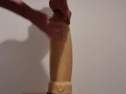 Preview 5 of Twink lad taking monster dildos gaping ass