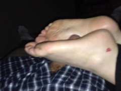Hot pink toes solejob and reverse toejob with CS no sound