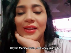 Video Martinasmith1 squirt hard over the waiter at the Bar