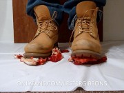 Preview 4 of Crushing 6 Jelly Donuts with Timberland Boots