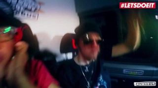 BumsBus - Coco Kiss And Lena Nitro German Sluts FFM Anal Threesome In The Backseat - LETSDOEIT