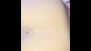 Petite mixed girl takes back shots and creams all over BBC 