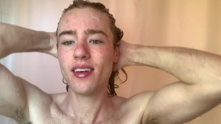 Showering Shampooing And Brushing Hair