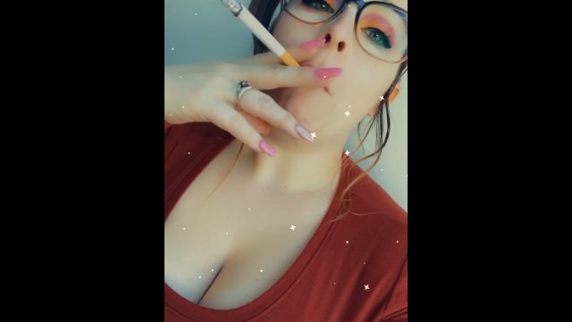 Smoking Granny Big Tits