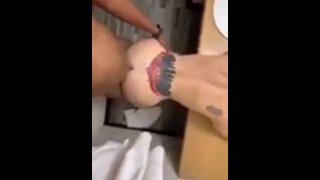 Submissive slut pawg gets bent over counter for a pounding