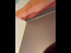 Trans girl whisper JOI and cum tasting instructions ASMR