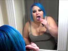 Brushing Teeth in Mirror FREE PREVIEW toothbrush toothpaste spit