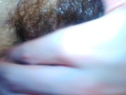 Preview 6 of PinkMoonLust likes it so hot she BREATHES HARD wet from shower wap horny hairy e slut whore ready