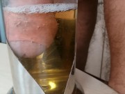 Preview 6 of Kozzy pissing in a tea pot (Part 1, Part 2) HOT PISS