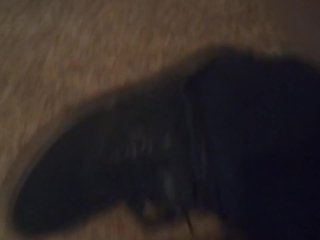 Black Dress Shoes & Cute Fuzzy Striped Dirty Socks (No Audio)