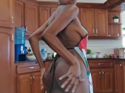 Cooking Slut - Hot Ebony Cook And Fuck In the Kitchen Extreme Squirt On the Table mature amateur vid