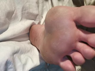 Feet after work stinky smelly and dirtysoles