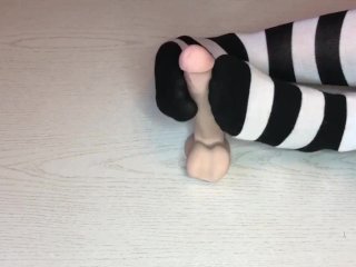 feet, amateur, black socks, foot fetish