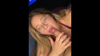 Blonde Enjoys Sucking Cock