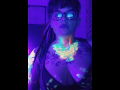 Blacklight paint and blowing clouds teaser video