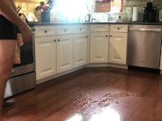 Preview 4 of HOUSESITTING III - PISSING ALL OVER THE KITCHEN FLOOR!!