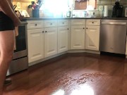 Preview 5 of HOUSESITTING III - PISSING ALL OVER THE KITCHEN FLOOR!!