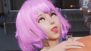 3D Hentai Sexo duro com cara de Ahegao