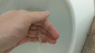 Piss on hands