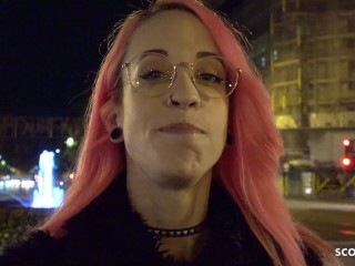 GERMAN SCOUT - CRAZY PINK HAIR LATINAGIRL LILIAN I EYE ROLLING ORGASM_I PICKUP SEX