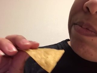 latina, exclusive, solo female, chips