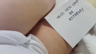 MissLexiLoup hot curvy ass wraparound legs female jerking off POV