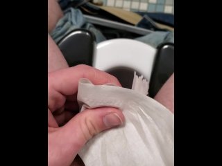 toilet, exclusive, solo male, vertical video