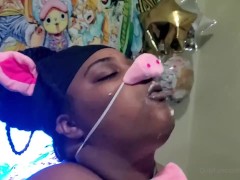 Feedee Ssbbw Piggy vs Cake 