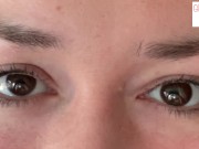 Preview 1 of saying I LOVE YOU repeatedly with a close up of just my eyes for 1:11 mins - glimpseofme