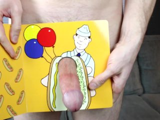guy jerking off, sex toys, solo male, glory hole