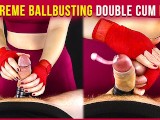 Extreme Ballbusting Double Cum - Femdom Handjob | Era