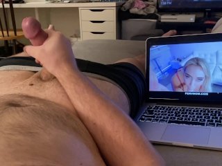 Jerking My Big CockTo Sexy Milf_Porn