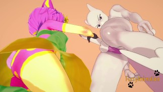 Pokemon Hentai - Deerling hard sex with Mewtwo