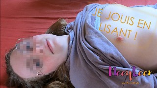 French amateur - I cum during hysterical reading on my bed - Chapter 2